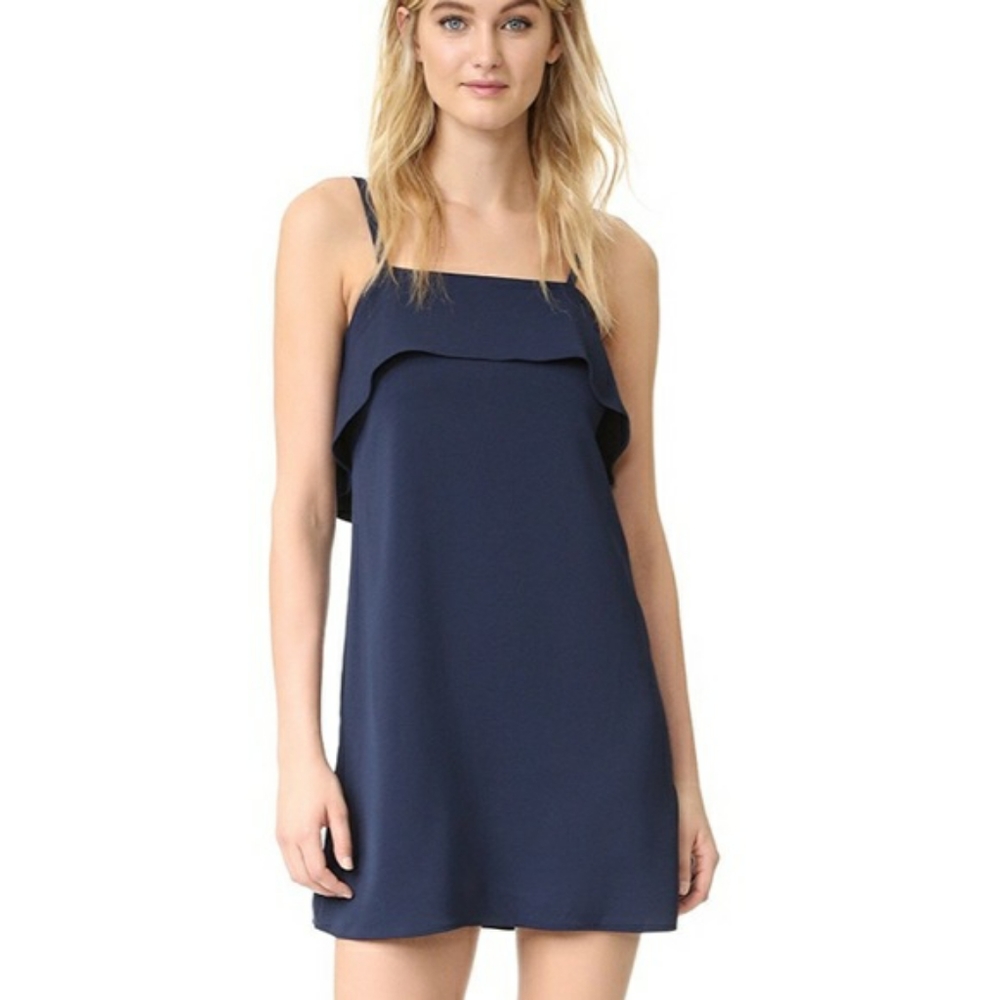 Alice + Olivia Etta Ruffle Slip Dress